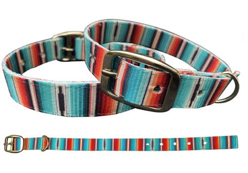 Showman Couture Southwest design nylon dog collar